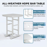 Bar-Height Outdoor Patio Table