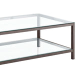 Natasha - 1 Shelf Coffee Table - Nickel