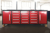 Storage Cabinet With Work Bench (15 Drawers And 2 Cabinets)