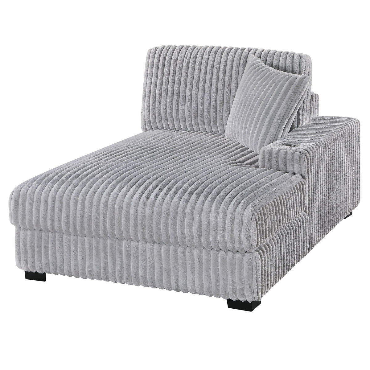 Contemporary Style Modular Sectional Sofa Set With USB, Cup Holder