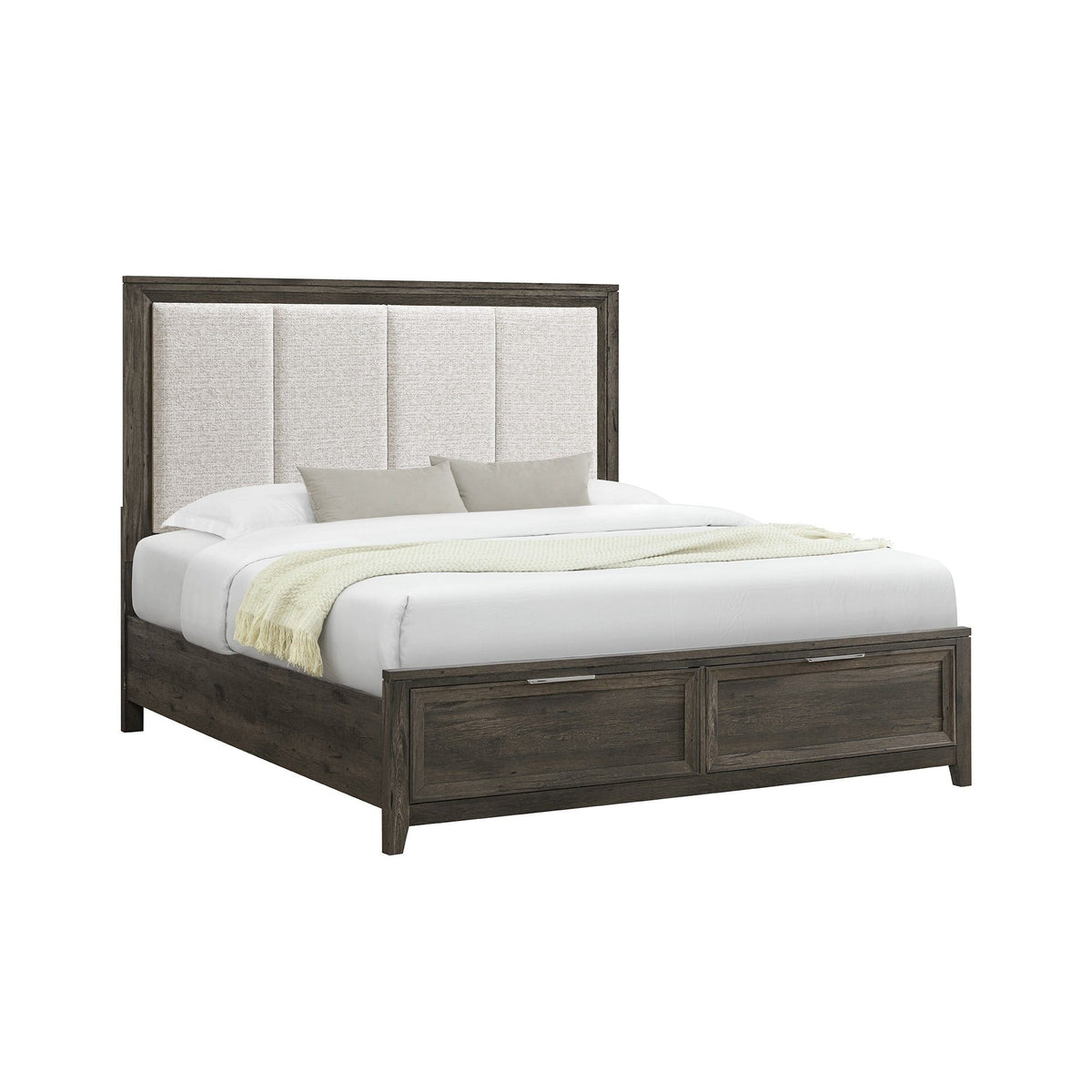 Melissa - 5 Piece Storage Bedroom Set With Padded Headboard