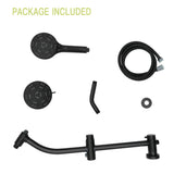 Multi Function Dual Shower Head System With 4.7" Rain Showerhead, 8 Function Hand Shower, Adjustable Slide Bar