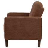 Heather - Track Arm Tufted Accent Chair - Rust