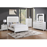 Bedroom Chest With 5 Drawers Storage Furniture - White