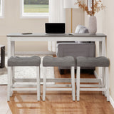 4 Piece Bar Table Set With Power Outlet