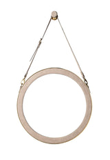 Heather - Hanging Mirror - Beige