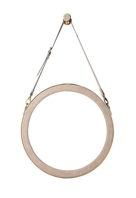 Heather - Hanging Mirror - Beige