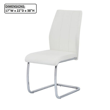 Dining Chair, Soft Upholstered (Set of 2) - White