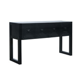 Geometric Carved Console Table With 3 Soft Close Drawers