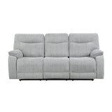 Chablis - Reclining Sofa - Mist Gray