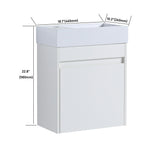 Sink Floating Bathroom Vanity With Soft Close Cabinet Door
