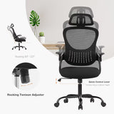 SMUG Office Chair Ergonomic Office Chair High Back Mesh Computer Chair with Adjustable Headrest