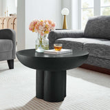 26 Inch Striking Round Concrete Overlay Coffee Table - Coffee Tables available at Alpine Outlets in Denver