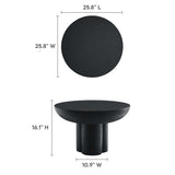 26 Inch Striking Round Concrete Overlay Coffee Table - Coffee Tables available at Alpine Outlets in Denver