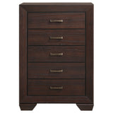 Hadfield - 5 Drawer Chest In Rich - Dark Brown