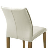 Velena - Full Back Top Grain Leather Upholstered Wood Dining Chairs (Set of 2) - Gray