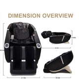 SL Type Pulley Guide, 2D Motor-Massage Manipulator-Space Saver Design, Track Sliding Zero Gravity Multifunction Massage Chair - Black - Massage Chairs - Alpine Outlets