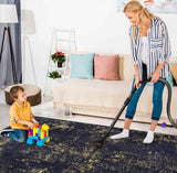 Maval - 8' X 10' Washable Area Rug - Black / Gold
