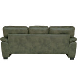 3 Seater Sofa With Padded Armrests And Triangular Leg