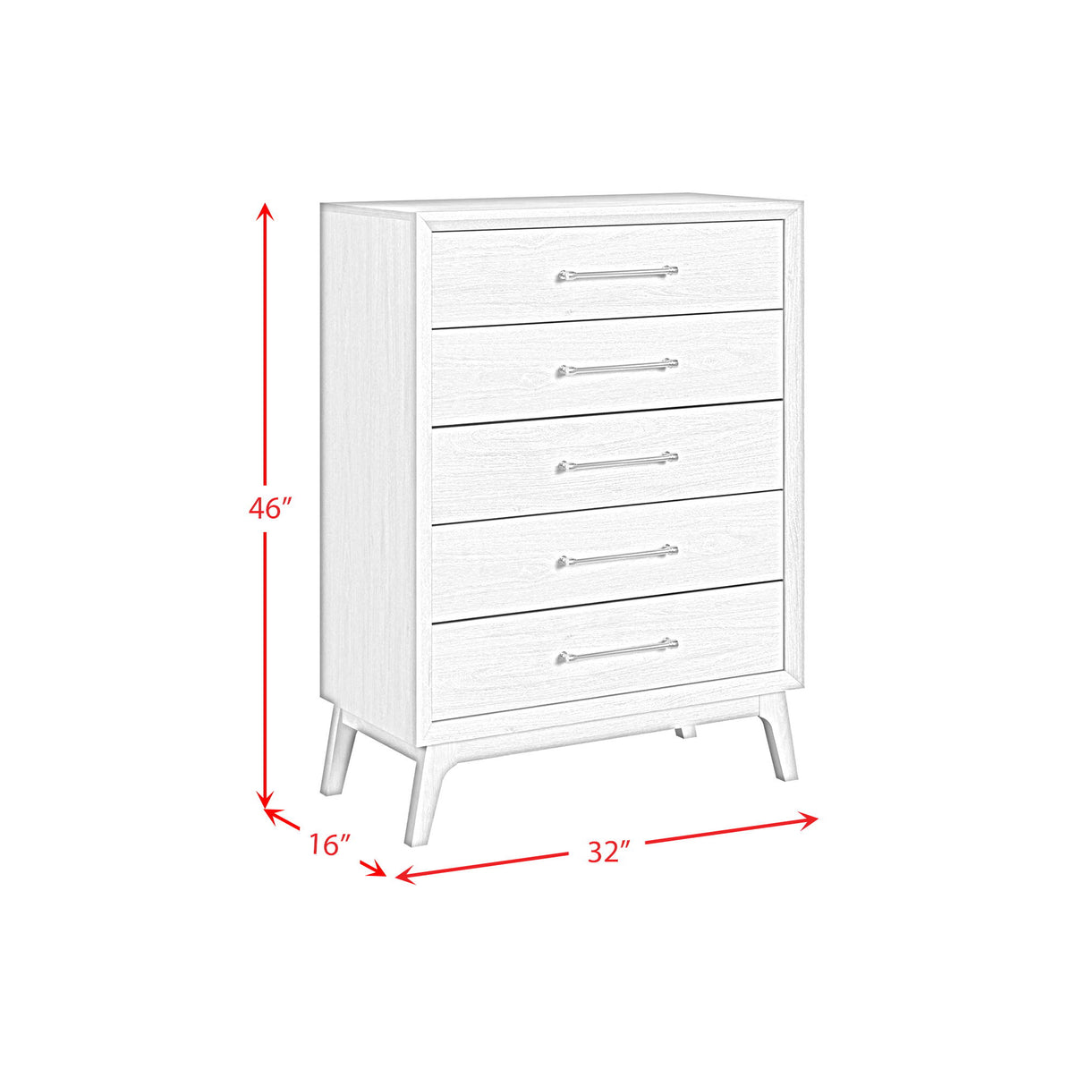 Westland - 5-Drawer Chest - Almond