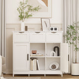 Storage Cabinets, Wooden Floor Cabinet, With Drawers And Shelves Storage Cabinets, Accent Cabinet For Living Room, Bedroom, Bathroom Furniture Home Decor - Sideboards - Alpine Outlets