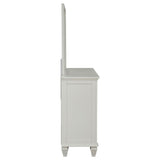 Dennis - 11 Drawer Dresser With Mirror - Cream White