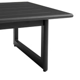 Grand - 4 Piece Aluminum Outdoor Seating Set With Cushions - Black / Dark Gray