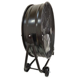 Drum Fan With Pure Copper Wiring Motor And Blades - Black