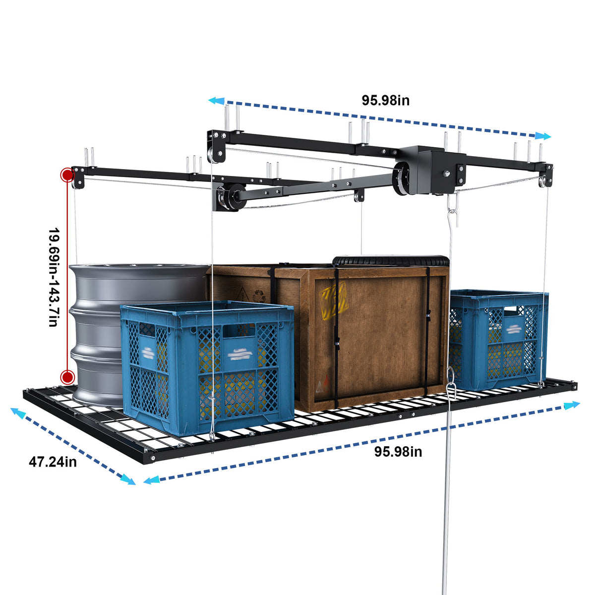 Overhead Garage Storage Rack
