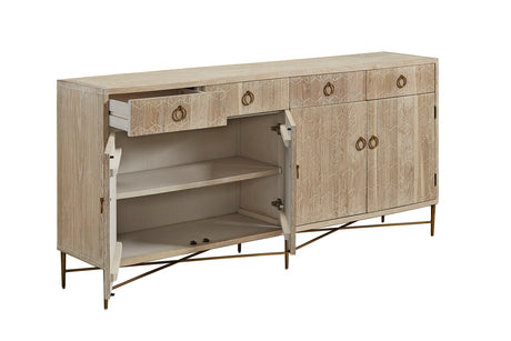 Emiko - 4-Drawer Server - Light Brown
