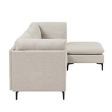 Upholstered Modular Sectional & Tall Legs