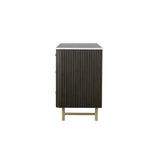 Clayten - Dresser - Espresso / White Marble