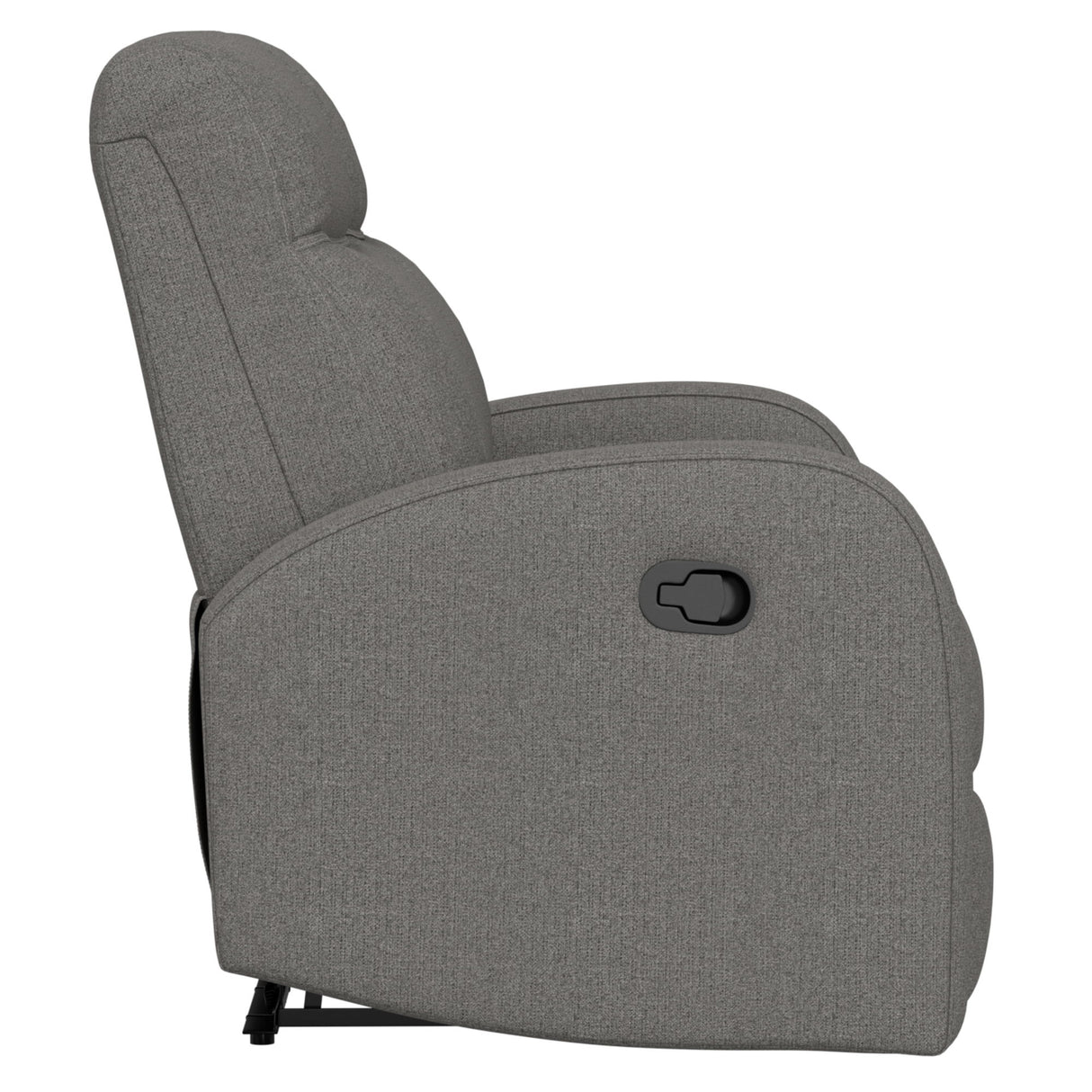 Manual Reclining Loveseat With Dual Seating Support For Living Room