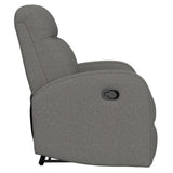 Manual Reclining Loveseat With Dual Seating Support For Living Room