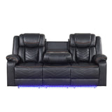 Challenger - LED Power Recliner Sofa