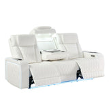 Electra - Power Reclining Set With Power Headrests, Massage And LED Lighting