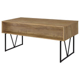 Vellun - 4 Drawer Writing Desk - Mango Color