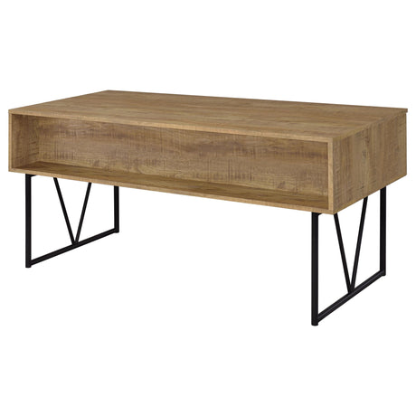Vellun - 4 Drawer Writing Desk - Mango Color