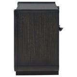 Bangor - 2 Drawer LED Nightstand With USB - Black
