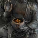 28" H Outdoor Buddha Waterfall Fountain - 🟢 Outdoor Decor available at Alpine Outlets in Denver