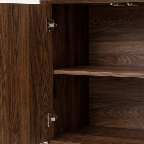Double Door Cabinet - Walnut