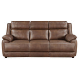 Worthington - Padded Arm Sofa - Dark Brown