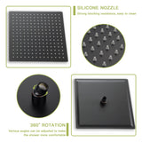 10" Wall Mounted Square Shower System With Rough In Valve