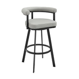 Magnolia - Swivel Stool - Black Metal