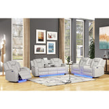 Benz - LED & Power Recliner With Adjustable Headrests And Ambient LED Lighting