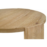 21" Kepler Drift Round End Table, Living Room 1 Piece Sofa Side Table With Curved Legs - Driftwood