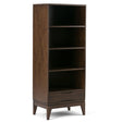 Harper - Bookcase With Storage - Walnut Brown - Standard Bookcases - Alpine Outlets