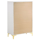 Karena - Rectangular 5 Drawer Chest - White