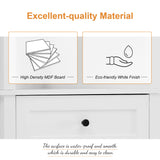 Tall Storage Cabinet With 3 Drawers And Adjustable Shelves For Bathroom