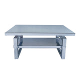 Square Coffee Table For Living Room - Silver